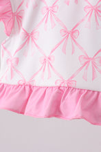 Pink bow ruffle 2pc swimsuit - ARIA KIDS