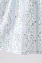 Blue character applique ruffle dress