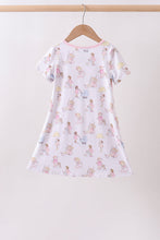 Pink all day adventure bamboo dress - ARIA KIDS