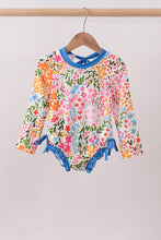 Summer floral print ruffle rashguard - ARIA KIDS