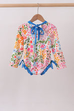 Summer floral print ruffle rashguard - ARIA KIDS