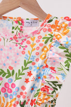 Summer floral print ruffle jumpsuit - ARIA KIDS