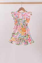 Summer floral print ruffle jumpsuit - ARIA KIDS