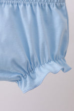 Blue bow ribbon print bloomer set - ARIA KIDS