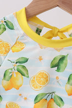 Lemon print ruffle rashguard - ARIA KIDS