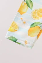 Lemon print ruffle rashguard - ARIA KIDS
