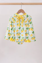 Lemon print ruffle rashguard - ARIA KIDS