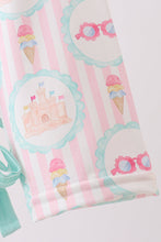 Green castle cream ruffle rashguard - ARIA KIDS