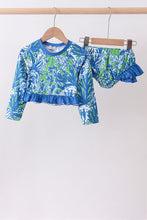 Ocean garden splash ruffle rashguard set - ARIA KIDS