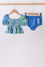 Ocean garden splash ruffle 2pc set - ARIA KIDS