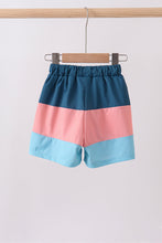 Colorblock fish embroidery swim trunks - ARIA KIDS