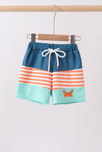 Crab embroidery swim trunks - ARIA KIDS