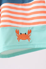 Crab embroidery swim trunks - ARIA KIDS