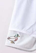 Camouflage duck embroidery swim trunks - ARIA KIDS