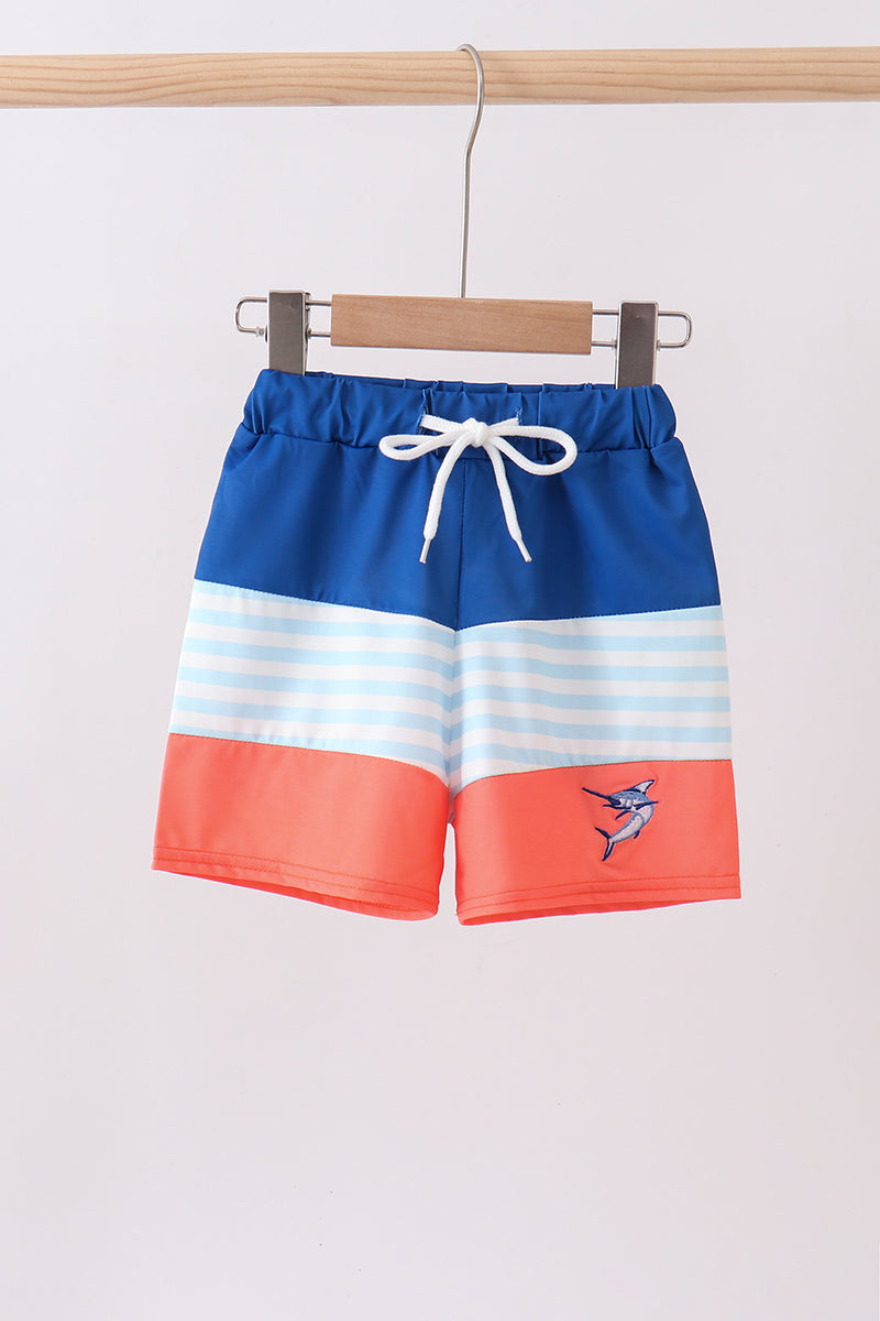 Tuna embroidery swim trunks - ARIA KIDS