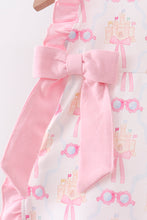 Pink bow castle ruffle bloomer set - ARIA KIDS