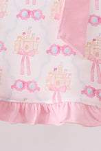 Pink bow castle ruffle bloomer set - ARIA KIDS