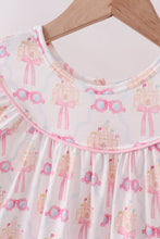 Pink bow castle ruffle shorts set - ARIA KIDS