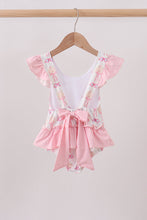 Pink bow castle ruffle one-piece swimsuit - ARIA KIDS