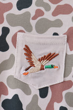 Camo Duck Embroidered Romper