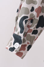 Camo Duck Embroidered Button Down Shirt
