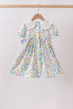 Blue Floral Lace Dress - ARIA KIDS