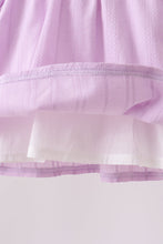 Lavender Smocked Embroidered Bow Jacquard Bloomer Set