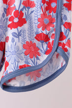 Blue Floral Bamboo Set