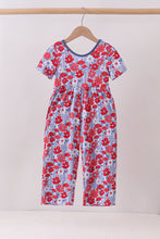 Blue Floral Bamboo Jumpsuit
