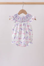 Purple Sea Turtle Smocked Bubble