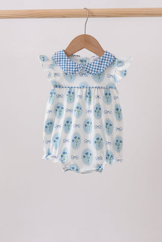 Blue Retro Floral Bubble - ARIA KIDS
