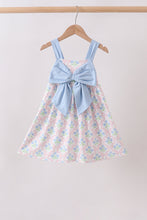 Blue Hydrangea Bow Dress