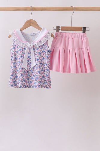 Floral Lace Skirt Set - ARIA KIDS
