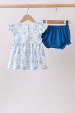 Blue Castle Smocked Ruffle Bloomer Set - ARIA KIDS