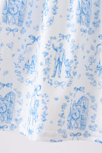Blue Castle Smocked Ruffle Dress - ARIA KIDS