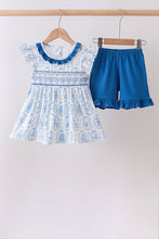 Blue Castle Smocked Ruffle Set - ARIA KIDS