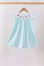 Blue Umbrella Smocked Dress