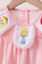 Pink Princess Embroidered Jacquard Bloomer Set - ARIA KIDS