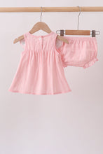 Pink Princess Embroidered Jacquard Bloomer Set - ARIA KIDS