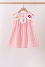 Pink Princess Embroidered Jacquard Dress - ARIA KIDS