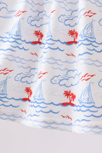 Blue Sailboat Smocked Set - ARIA KIDS
