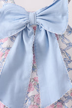 Blue Floral Bow Bubble