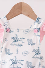 Pink Cowboy Ruffle Bubble