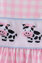 Pink Cow Embroidered Set
