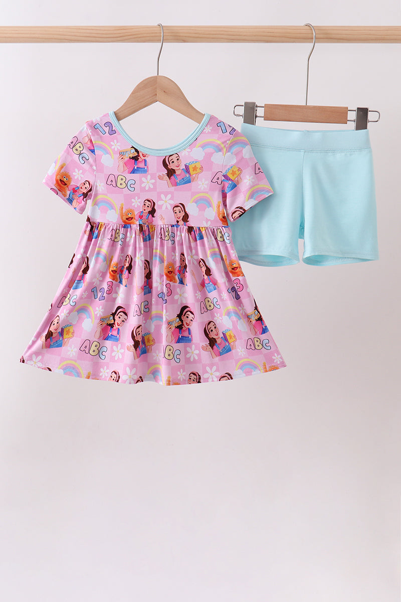 Pink Character Bamboo Set - ARIA KIDS
