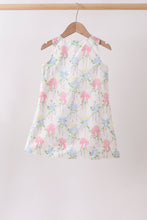 Blue Hydrangea Bow Dress