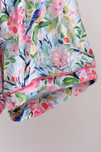 Pink Floral Bamboo Pajamas Women Set