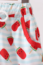 Red Watermelon UPF Swim Trunks