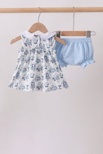 Blue Beach Bloomer Set - ARIA KIDS