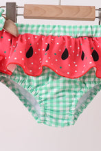 Red Watermelon Smocked UPF Swim Set